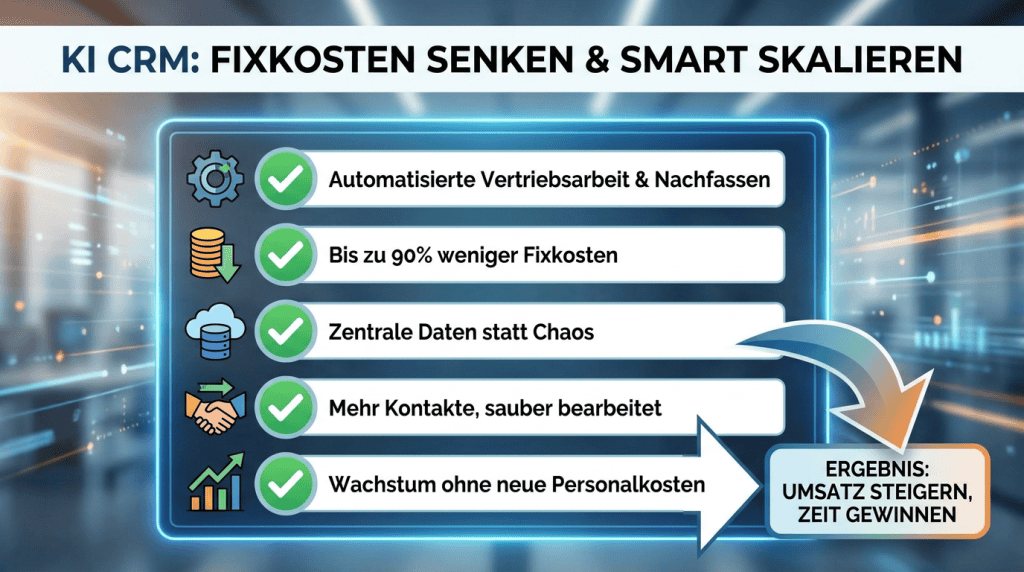 KI CRM für kleine Unternehmen Kosten senken
